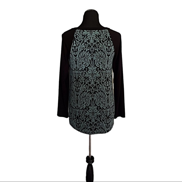 AB Studio Damask Print Top Size Medium - Picture 4 of 4